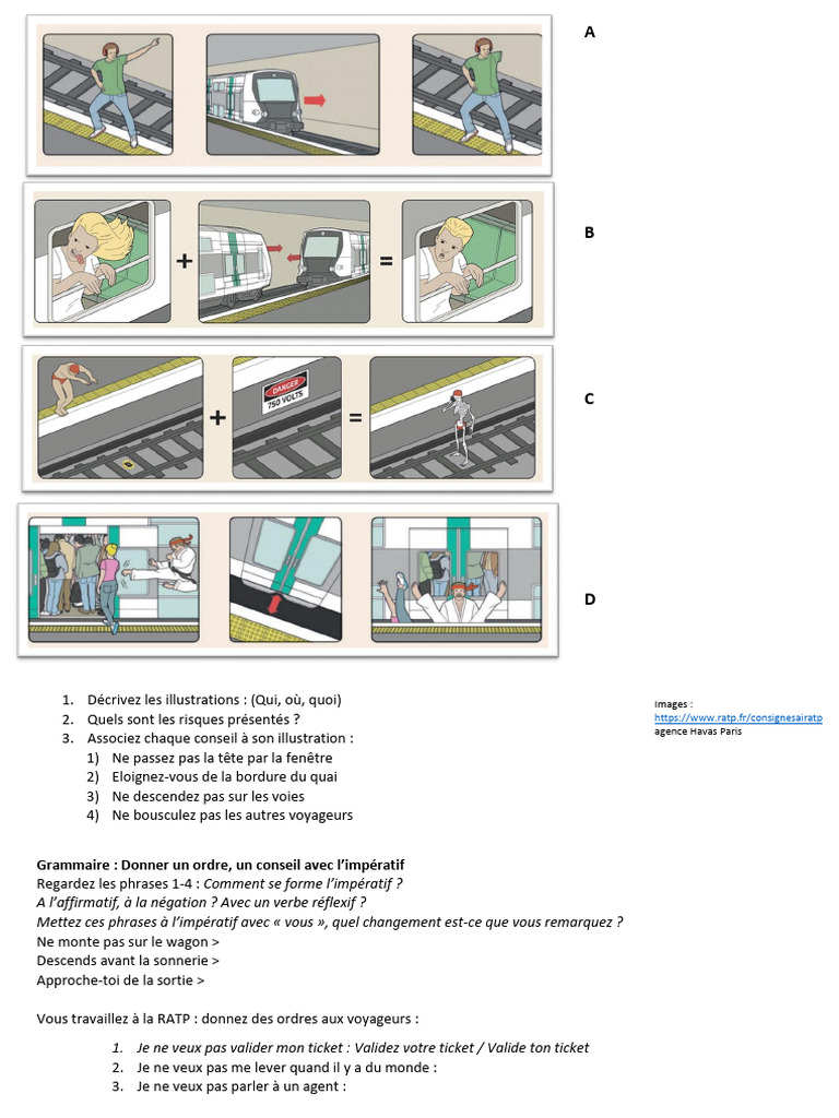 Conseils de sécurité RATP pour voyageurs | PDF
