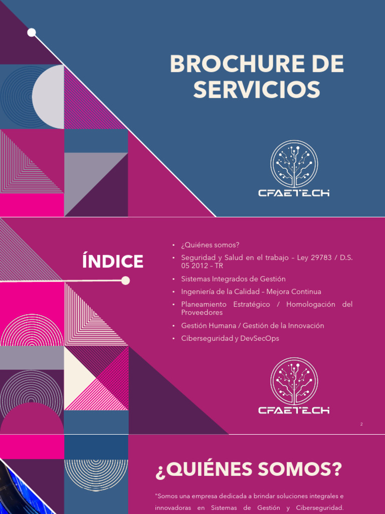 Brochure de Servicios 2025 | PDF | La seguridad informática | Seguridad