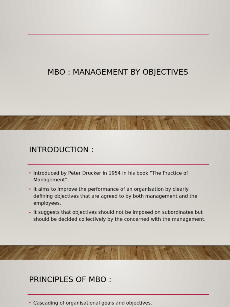 MBO: A Guide for Managers | PDF