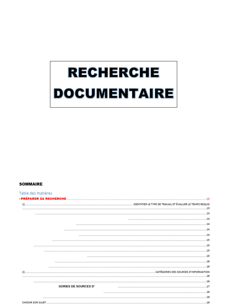 Guide de recherche documentaire efficace | PDF | Recherche d'information