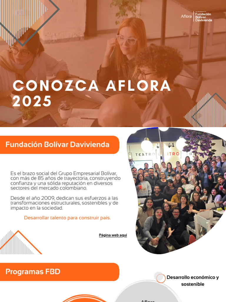 Programa Aflora 2025: Desarrollo Social y Empresarial | PDF ...