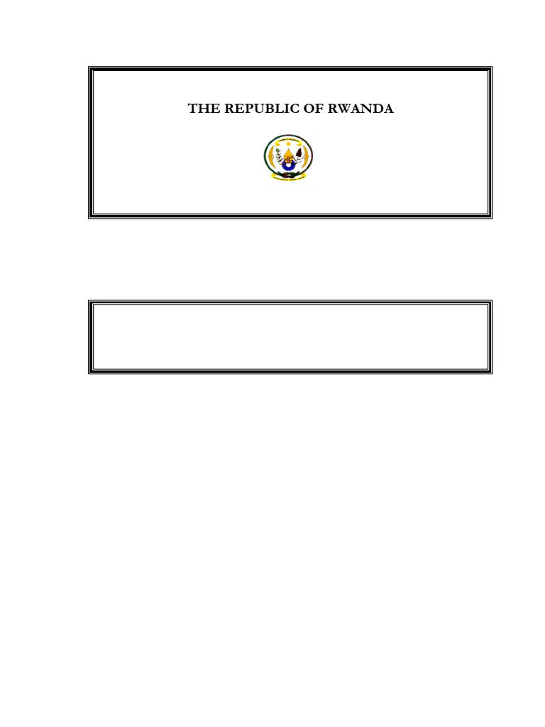 Rwanda Consultant Selection Evaluation Report | PDF | Evaluation ...