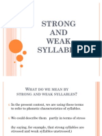 Strong and Weak Syllables Explained