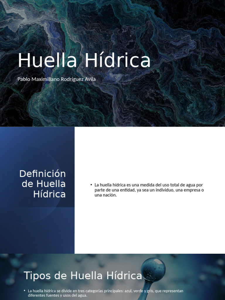 Copia de Huella Hídrica | PDF | Agua | Sustentabilidad