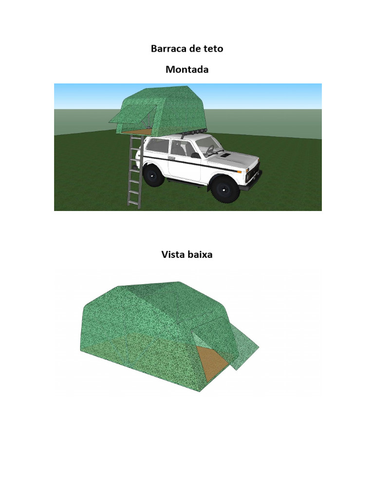 Projeto Barraca de Teto Montada | PDF
