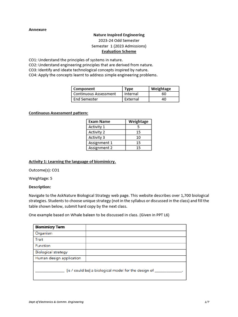 Nature-Inspired Engineering Evaluation Guide | PDF | Inference | Evaluation