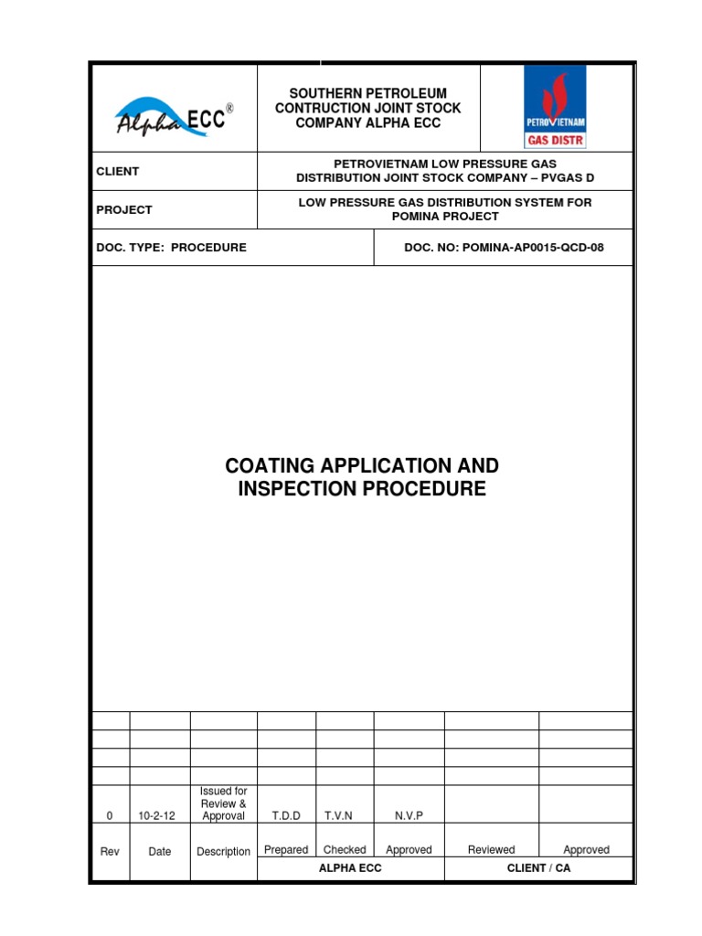 8. Coating Application & Inspection ProcedureRev 0 Paint Abrasive