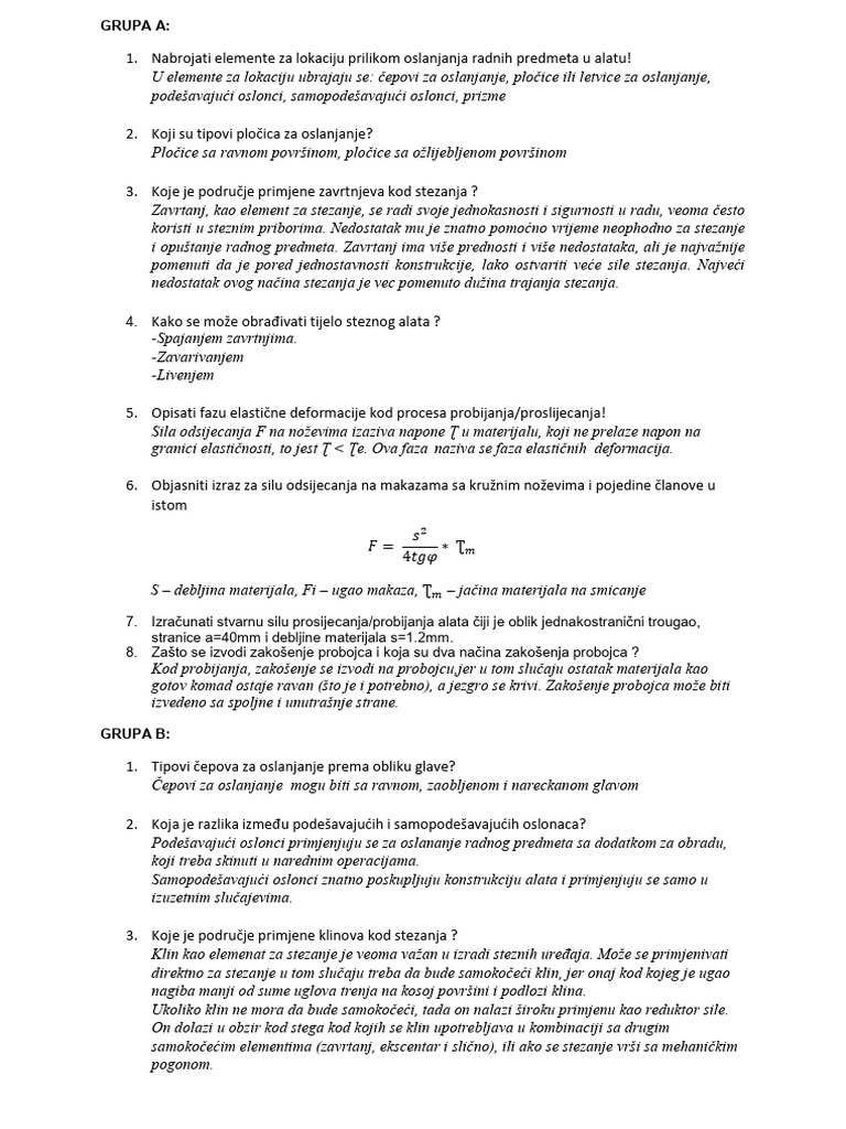 Odgovori Test 16.12.2024. | PDF