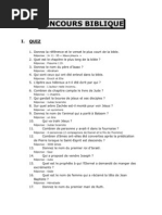 Quiz Biblique : Questions et Réponses | PDF | Livre de la Genèse | Moïse