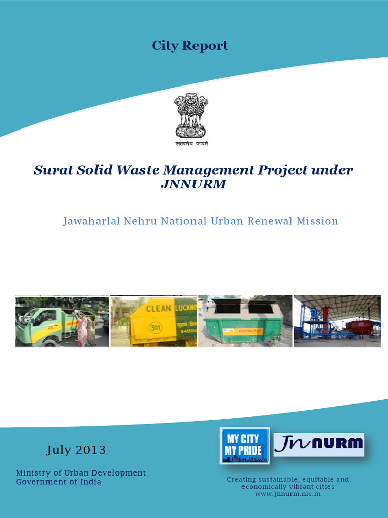 Surat SWM Project Overview JNNURM | PDF | Waste Management | Waste
