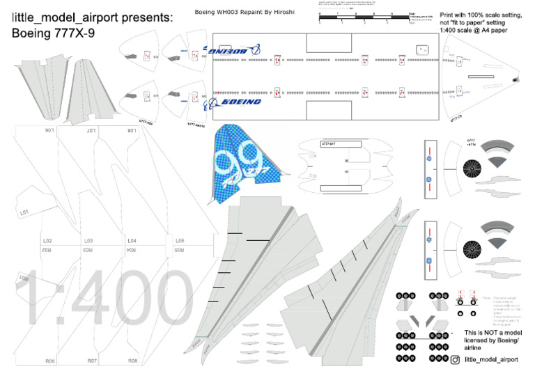 400scale - b777-9 - Boeing WH003 | PDF