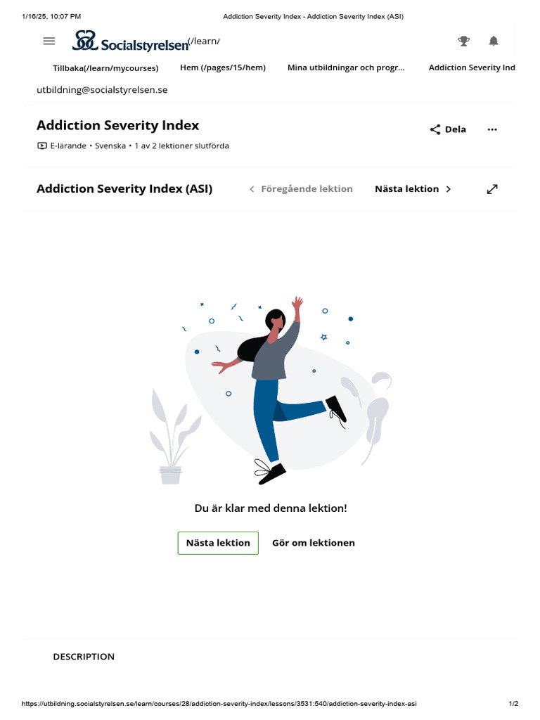 Addiction severity index addiction severity index asi pdf
