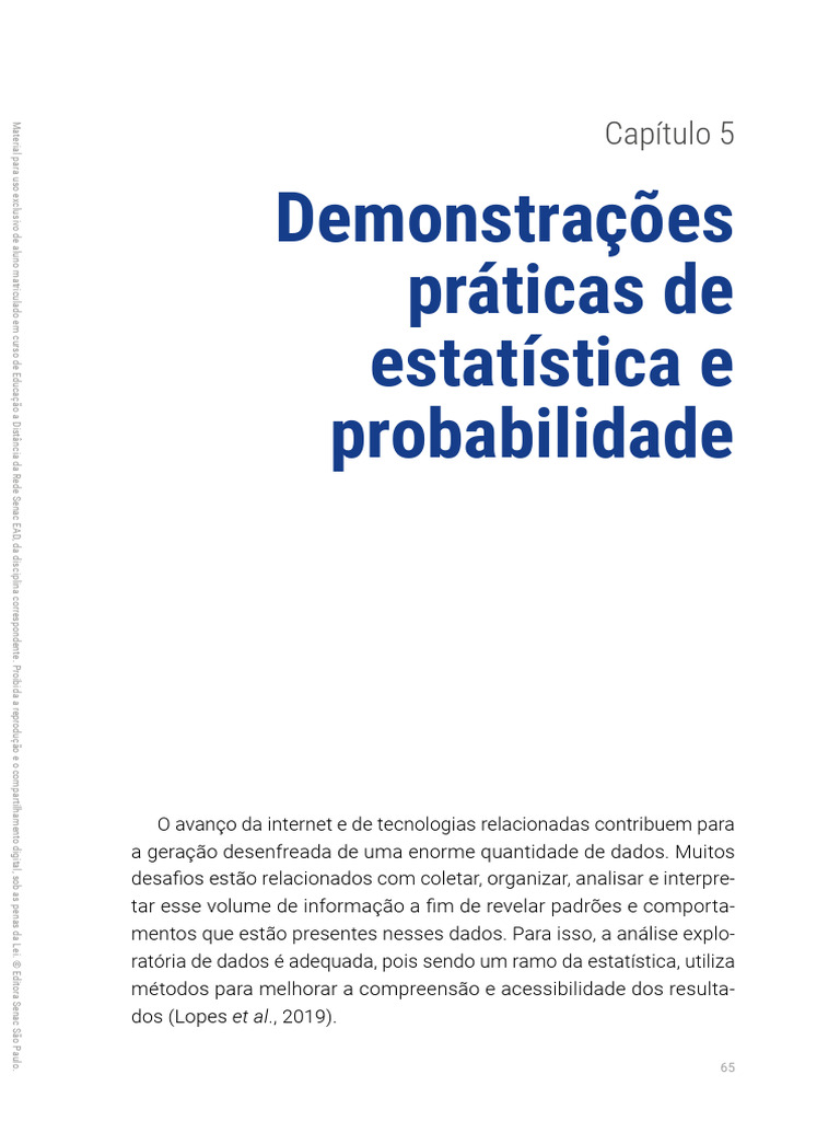Estatística e Probabilidade com Python | PDF | Média | P-valor