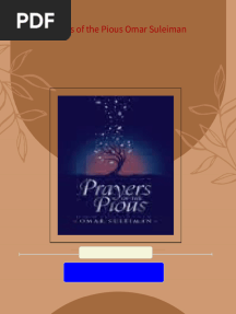 Download full Prayers of the Pious Omar Suleiman ebook all chapters