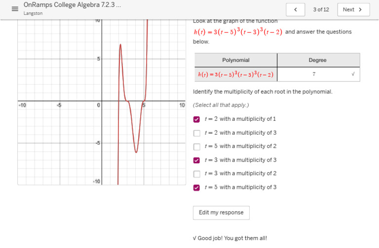 OnRamps College Algebra: Polynomial Roots | PDF