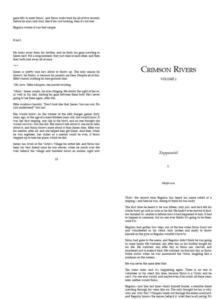 Regulus and James: A Hunger Games Tale | PDF
