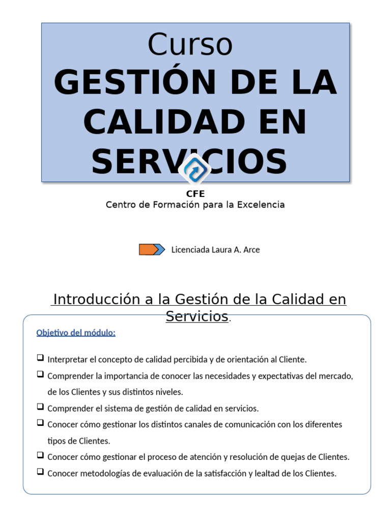 1 Gestion de La Calidad en Servicios | PDF | Calidad (comercial ...