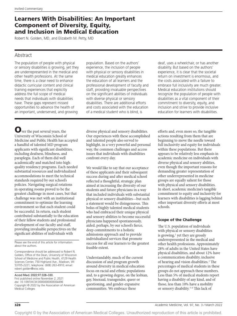 Learners With Disabilities An Important Component.12 | PDF | Disability ...