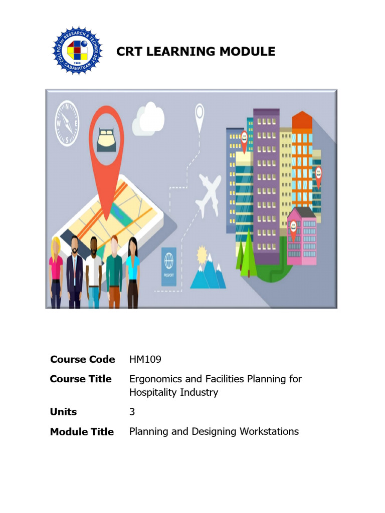 Workstation Design in Hospitality Module | PDF | Technical Drawing