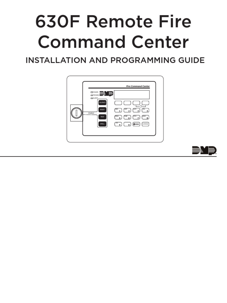 630F Fire Command Center Guide | PDF | Computer Keyboard | Screw