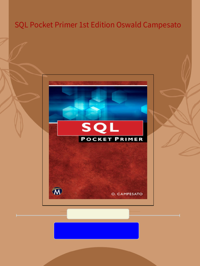 Instant download sql pocket primer 1st edition oswald campesato pdf all