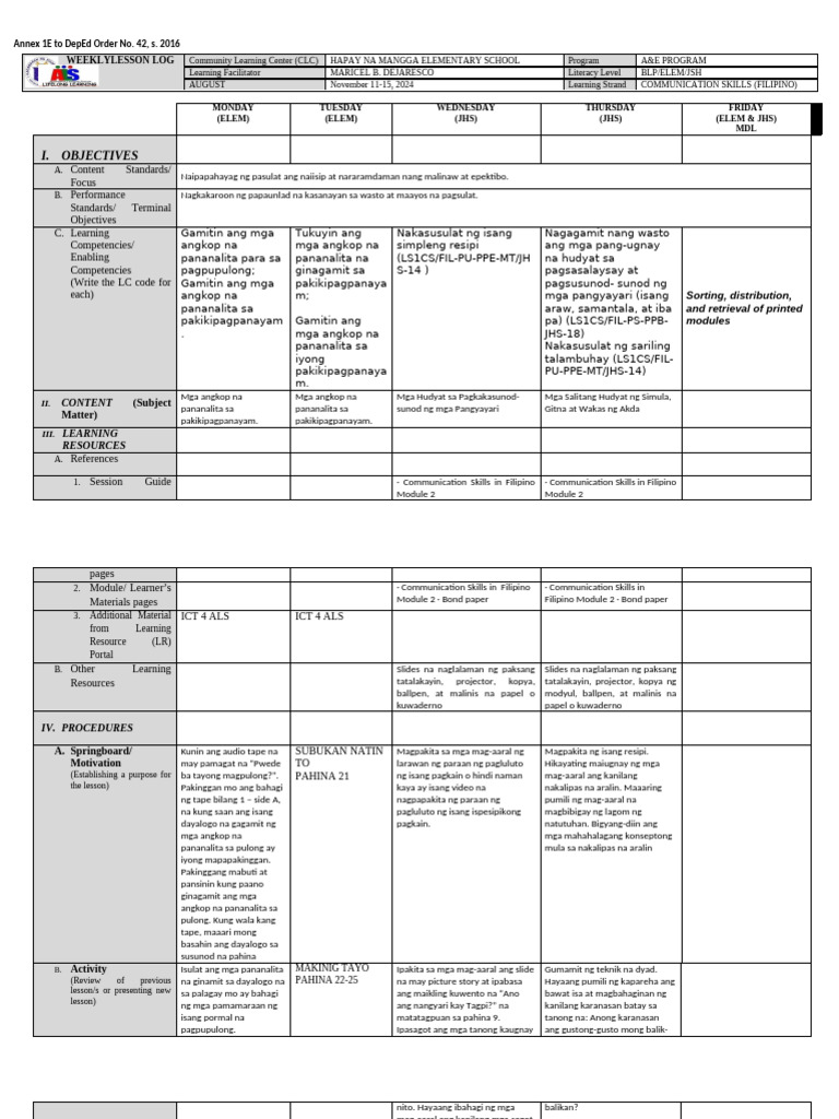 FILIPINO | PDF