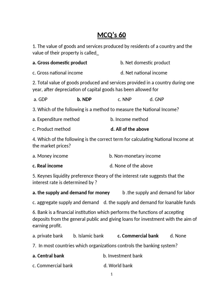 Macroeconomics ADC (2nd) Final Prepration New | PDF | Business Cycle ...