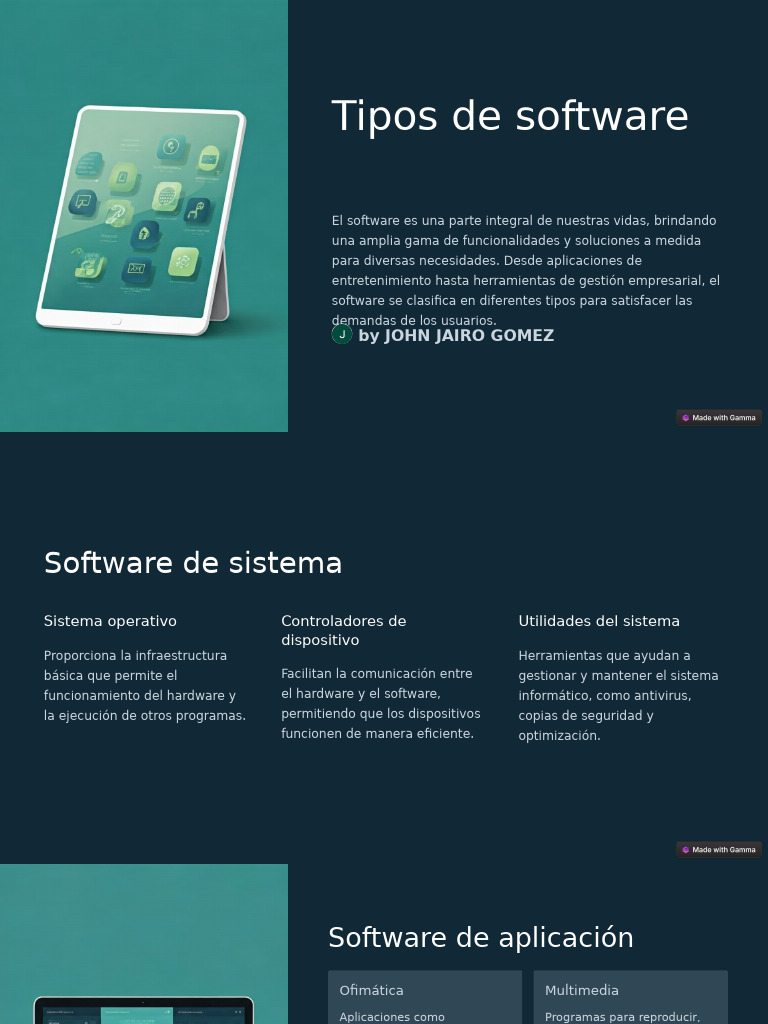 Tipos de Software y Sus Funciones | PDF | Software de la aplicacion ...