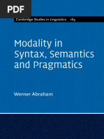 Mood and Modality - F.R. Palmer (2001) | PDF