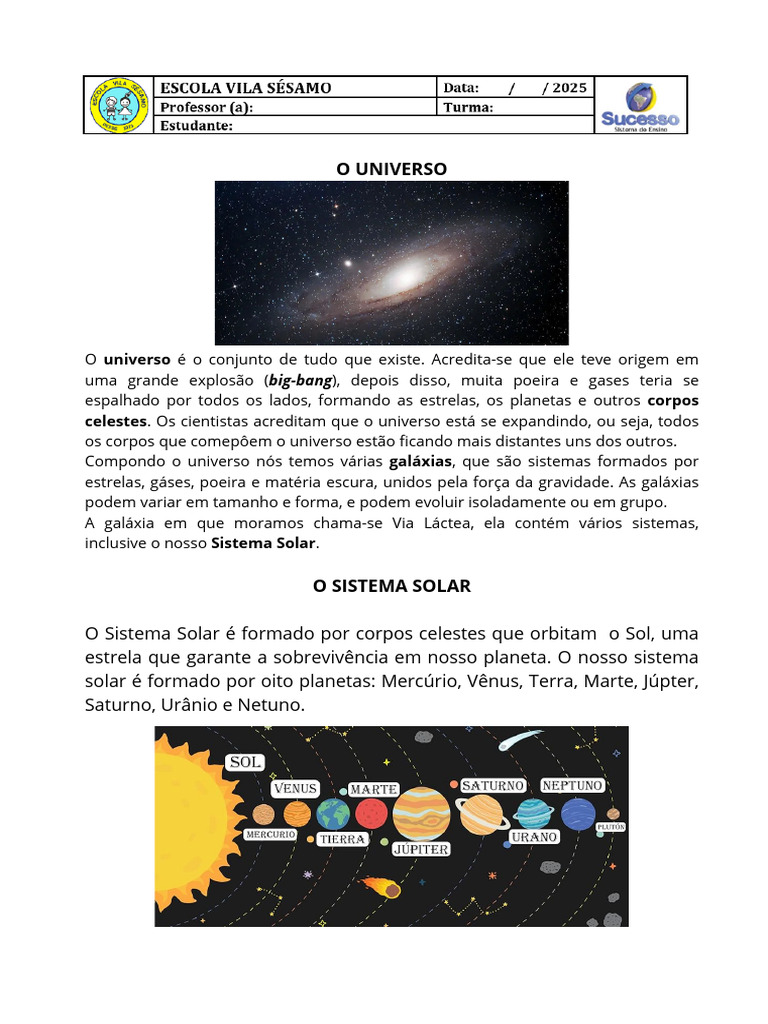 Estrutura e Formação do Universo | PDF