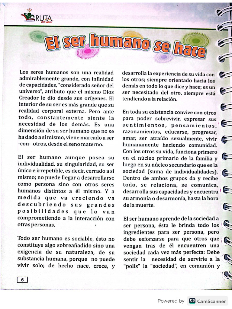 El Ser Humano Se Hace Persona Solo en La Sociedad | PDF