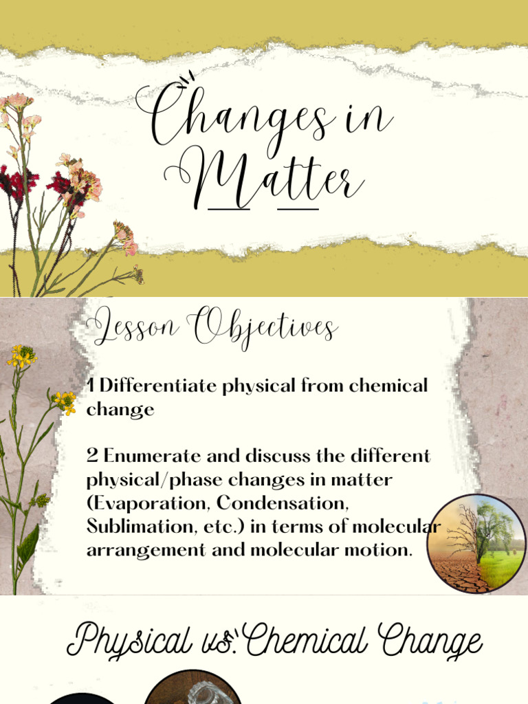 Changes in Matter 2 | PDF
