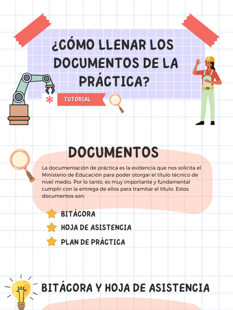 Guía para Llenar Documentos de Práctica | PDF