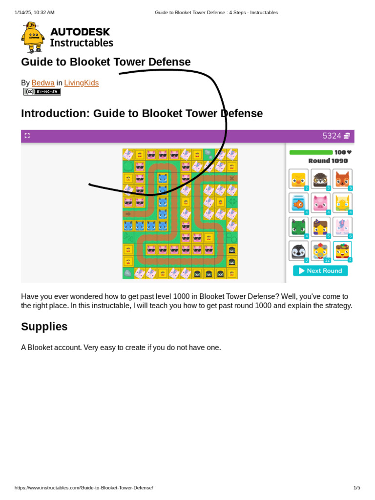 Guide to Blooket Tower Defense _ 4 Steps - Instructables (4) | PDF