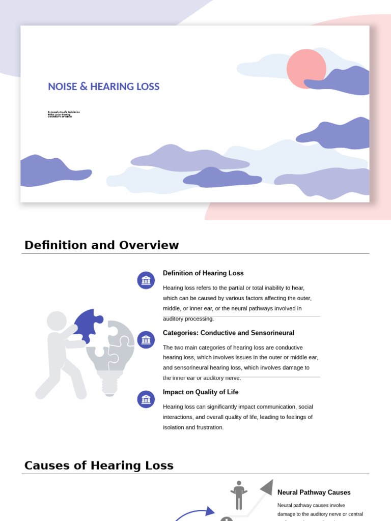 Noise and Hearing Loss | PDF | Hearing Loss | Ear