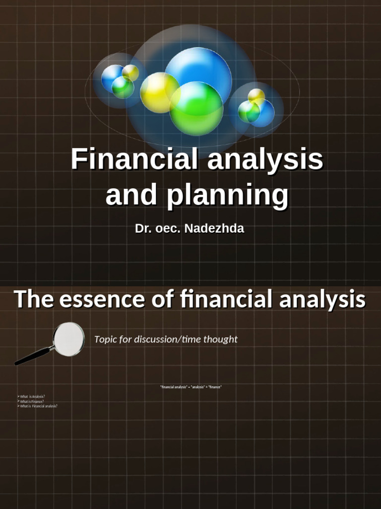 Introduction Into Financial Analysis | PDF | Analysis | Chemical Substances