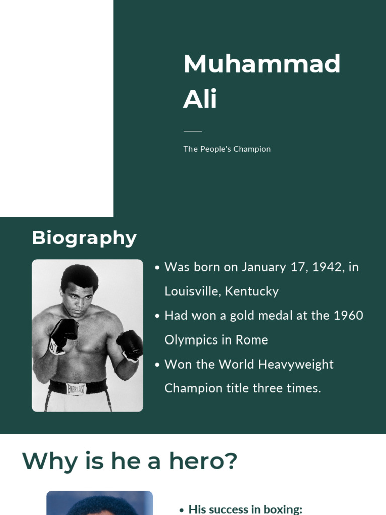 Muhammad Ali: The People's Champion Biography | PDF