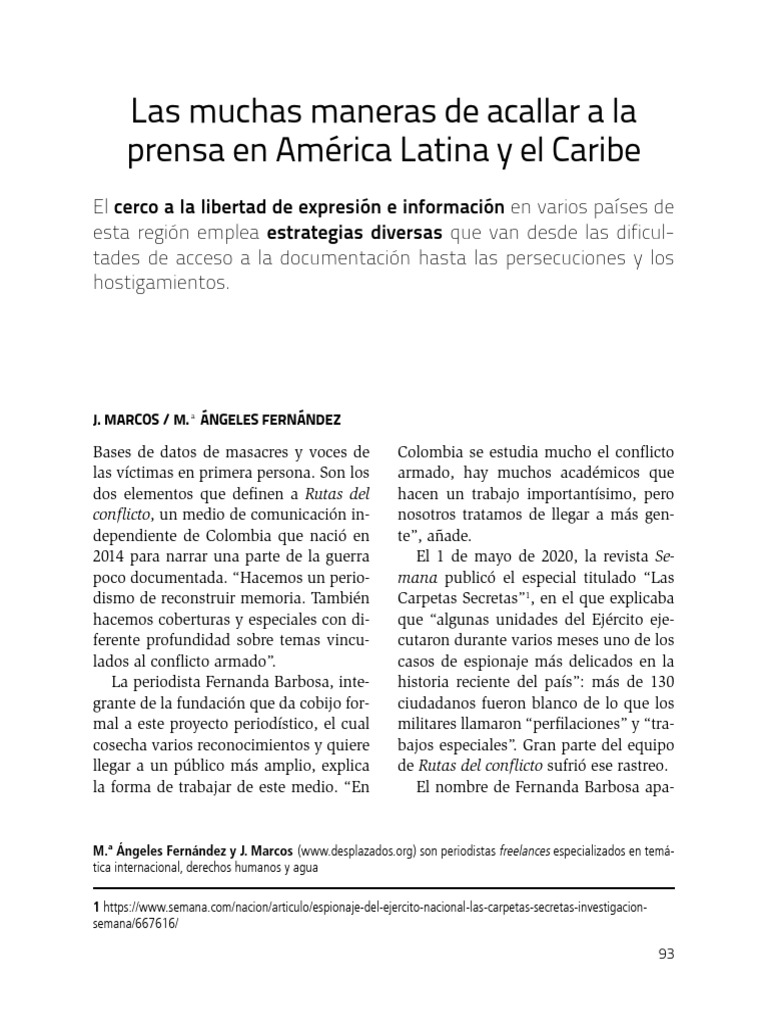 2. Las muchas maneras de acallar a la prensa en América Latina y el ...
