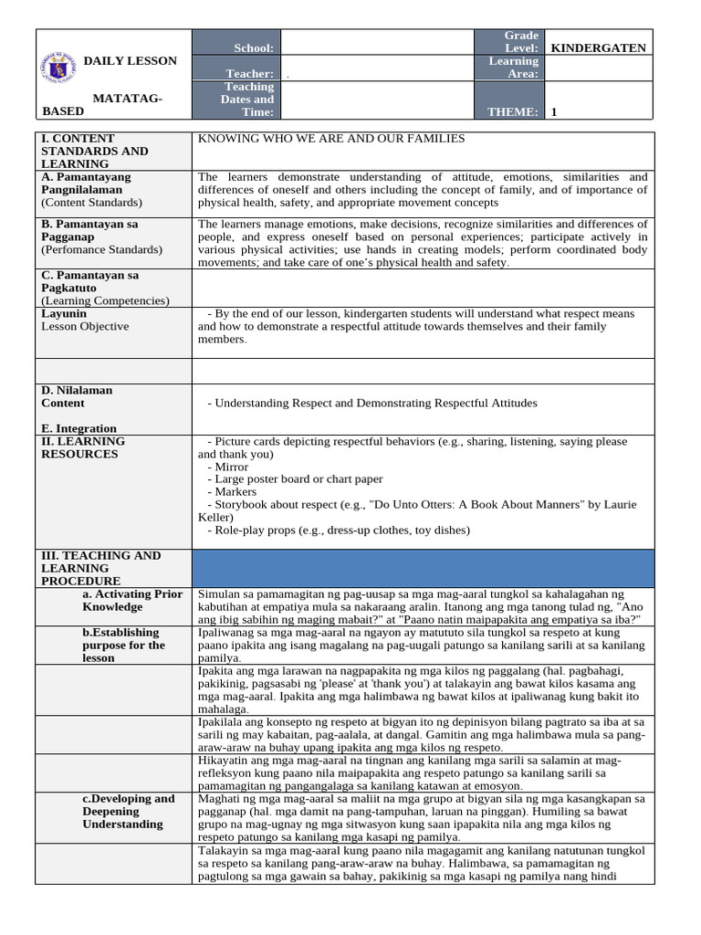 Kinder DLL - LC 19.1 | PDF