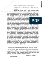 Skinner, B. F. (1932) - The Rate of Establishment of A Discrimination
