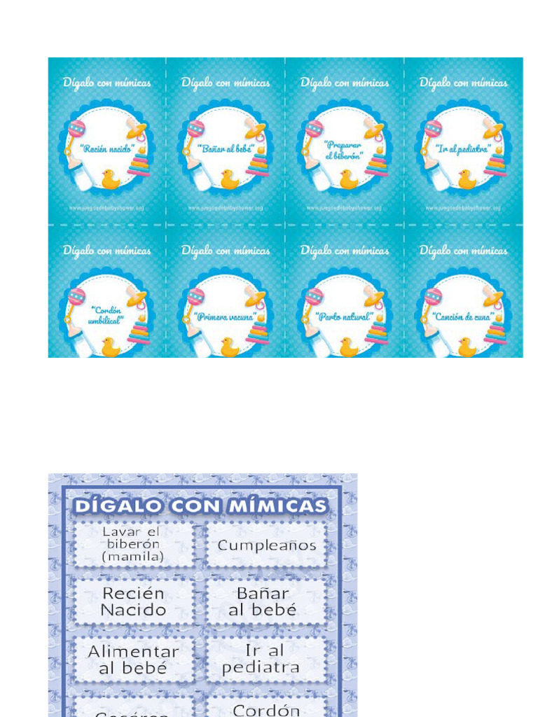 Digalo Con Mimicas Imprimir | PDF