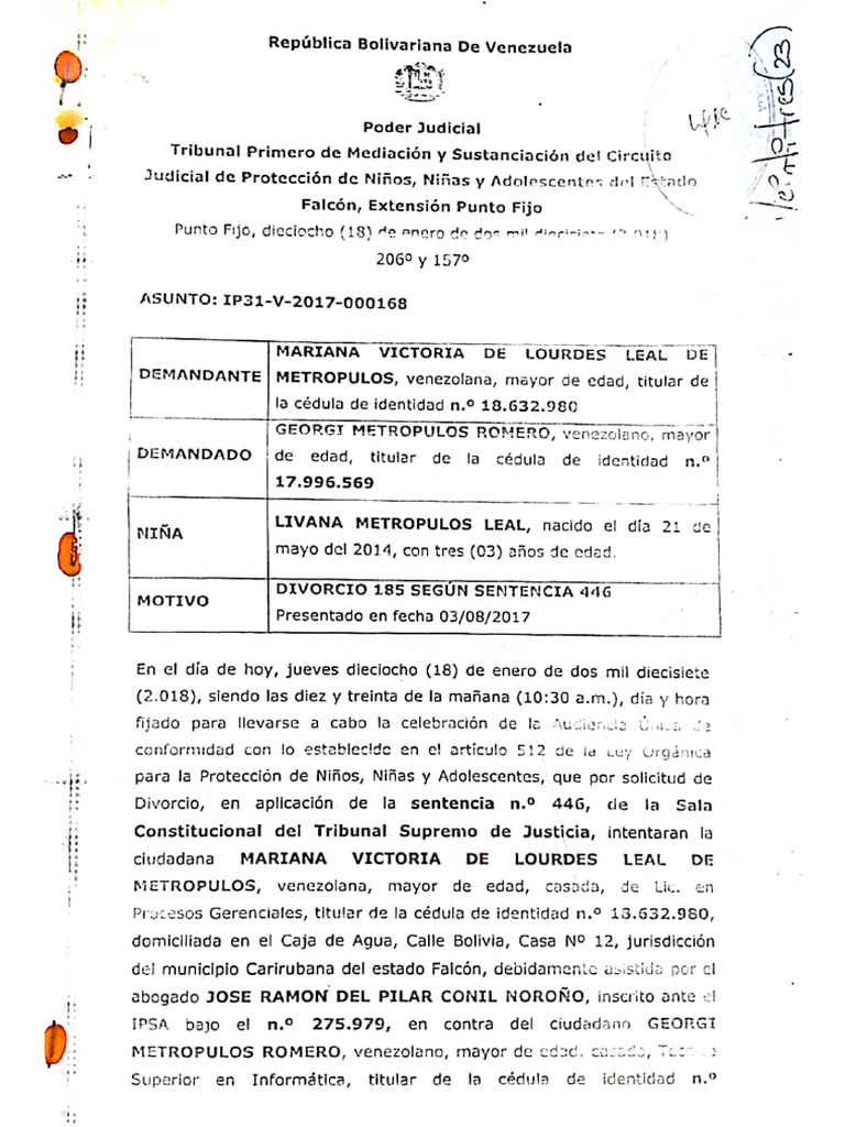 Sentencia Divorcio | PDF