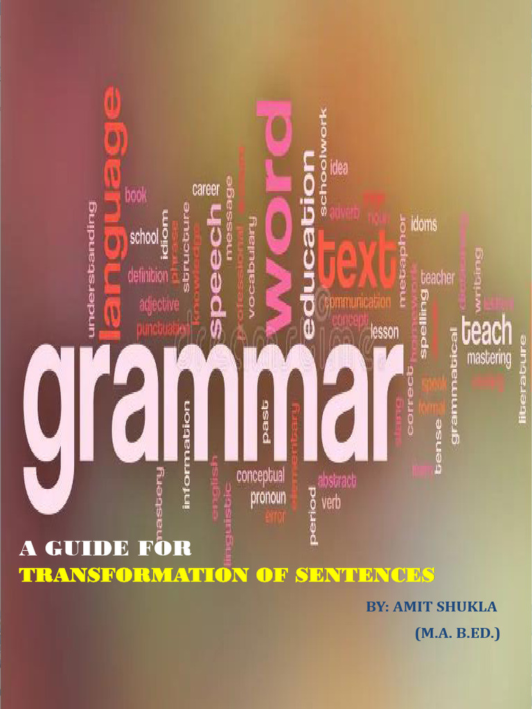 Sentence Transformation Guide by Amit Sir | PDF | Adjective | Adverb