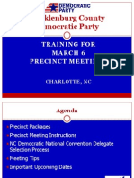 MCDP Precinct Organization Training 2012