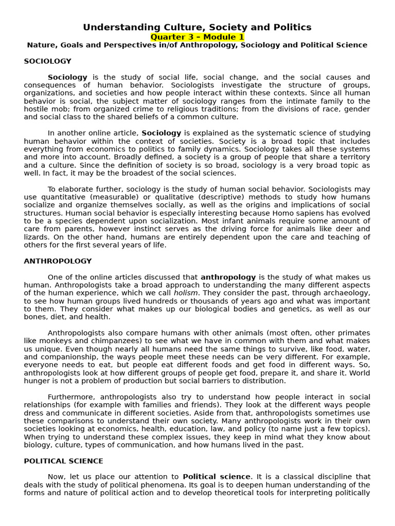 Understanding Culture | PDF | Deviance (Sociology) | Banks