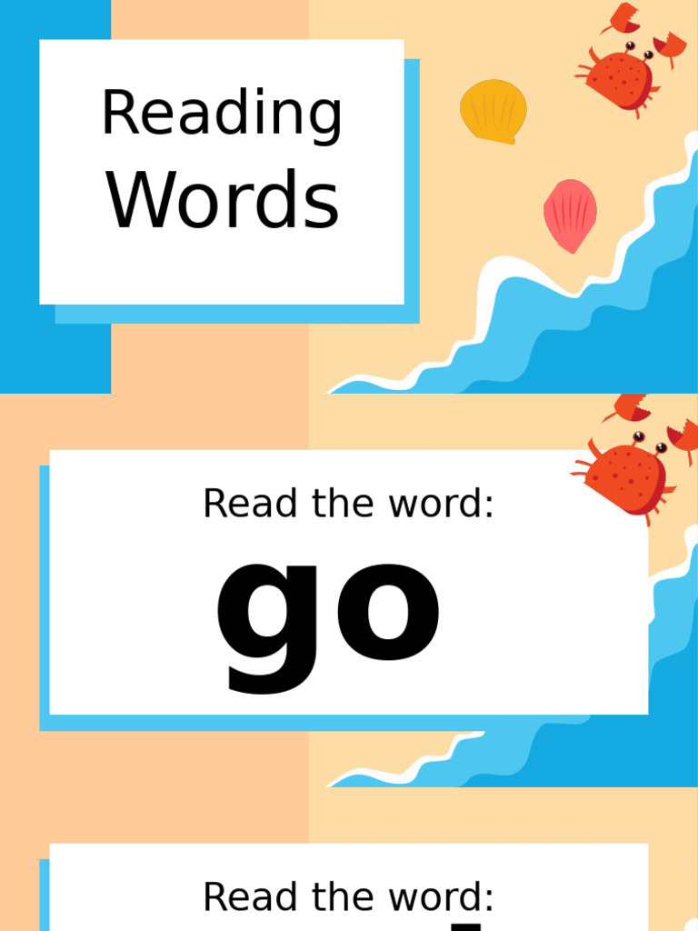 Essential Reading Words for Kids | PDF