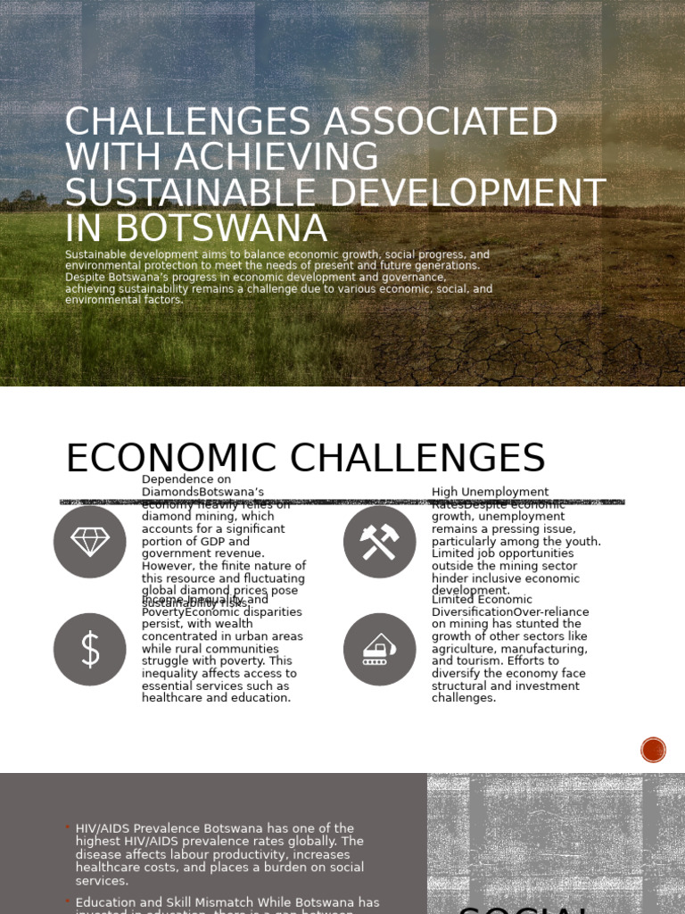 Challenges Associated With Achieving Sustainable Development in ...