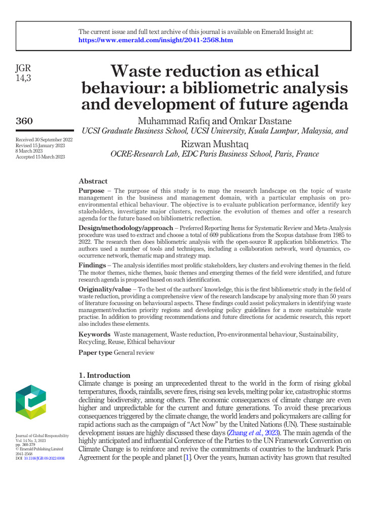 Scopus 1 Pdf Waste Management Systematic Review