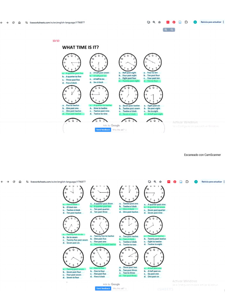 What Time Is It | PDF