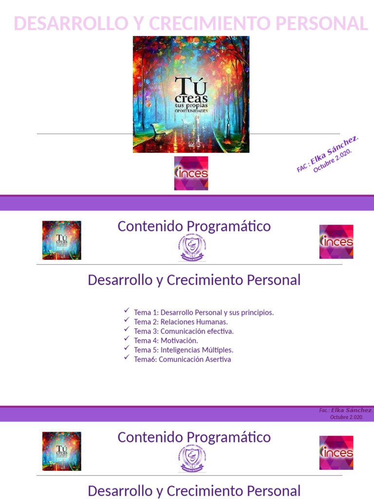Desarrollo y Crecimiento Personal | PDF | Psicología Social | Sicología